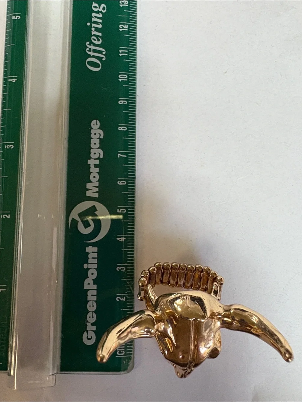 Unbranded | Accessories | Gold Longhorn Skull Stretch Ring | Poshmark